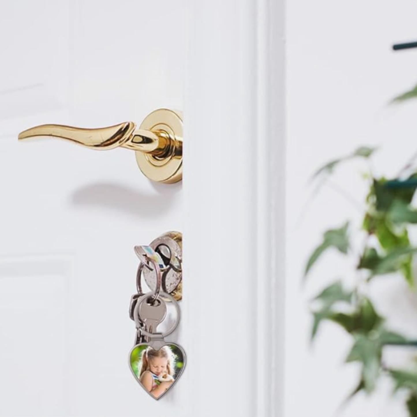 Custom Alloy Heart Keychain