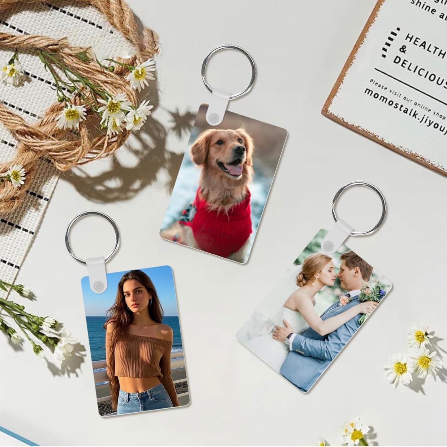 Custom Metal Rectangle Keychain