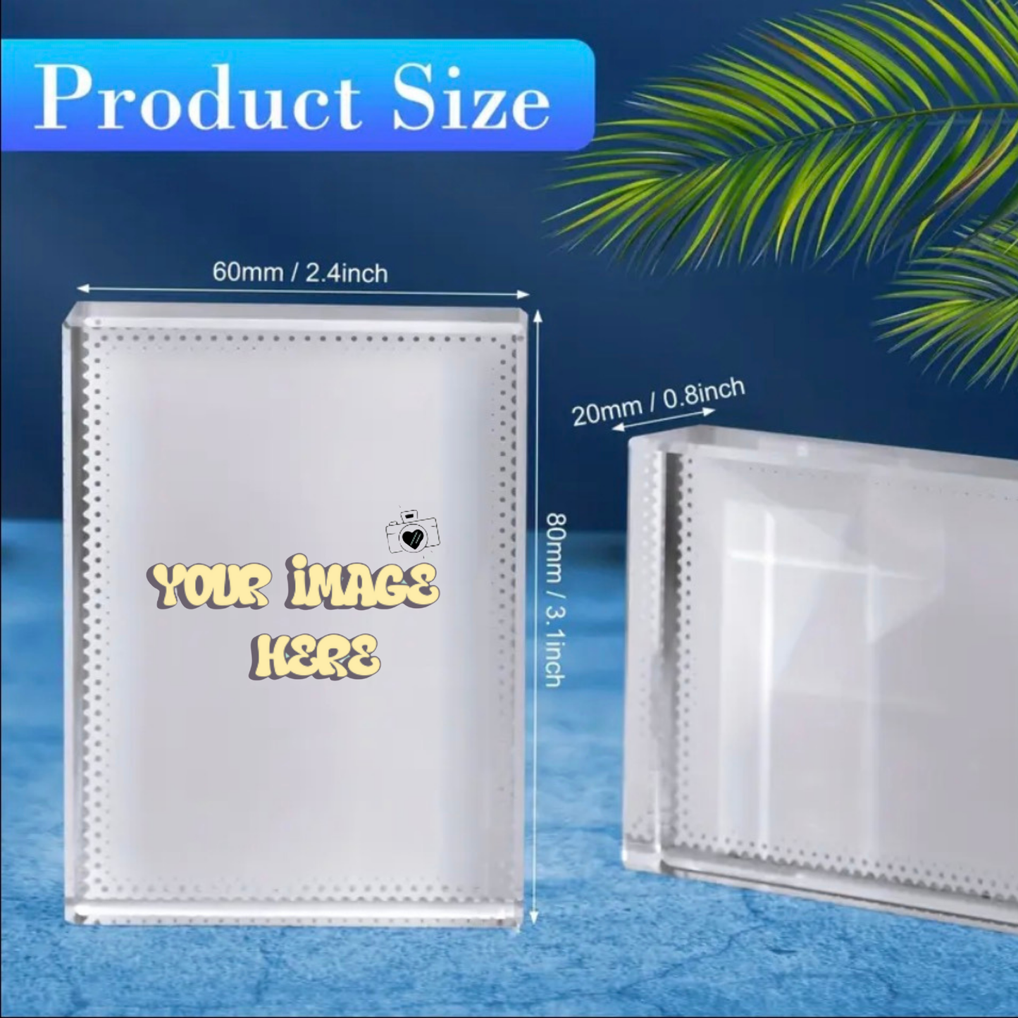 Custom Rectangle Crystal Picture