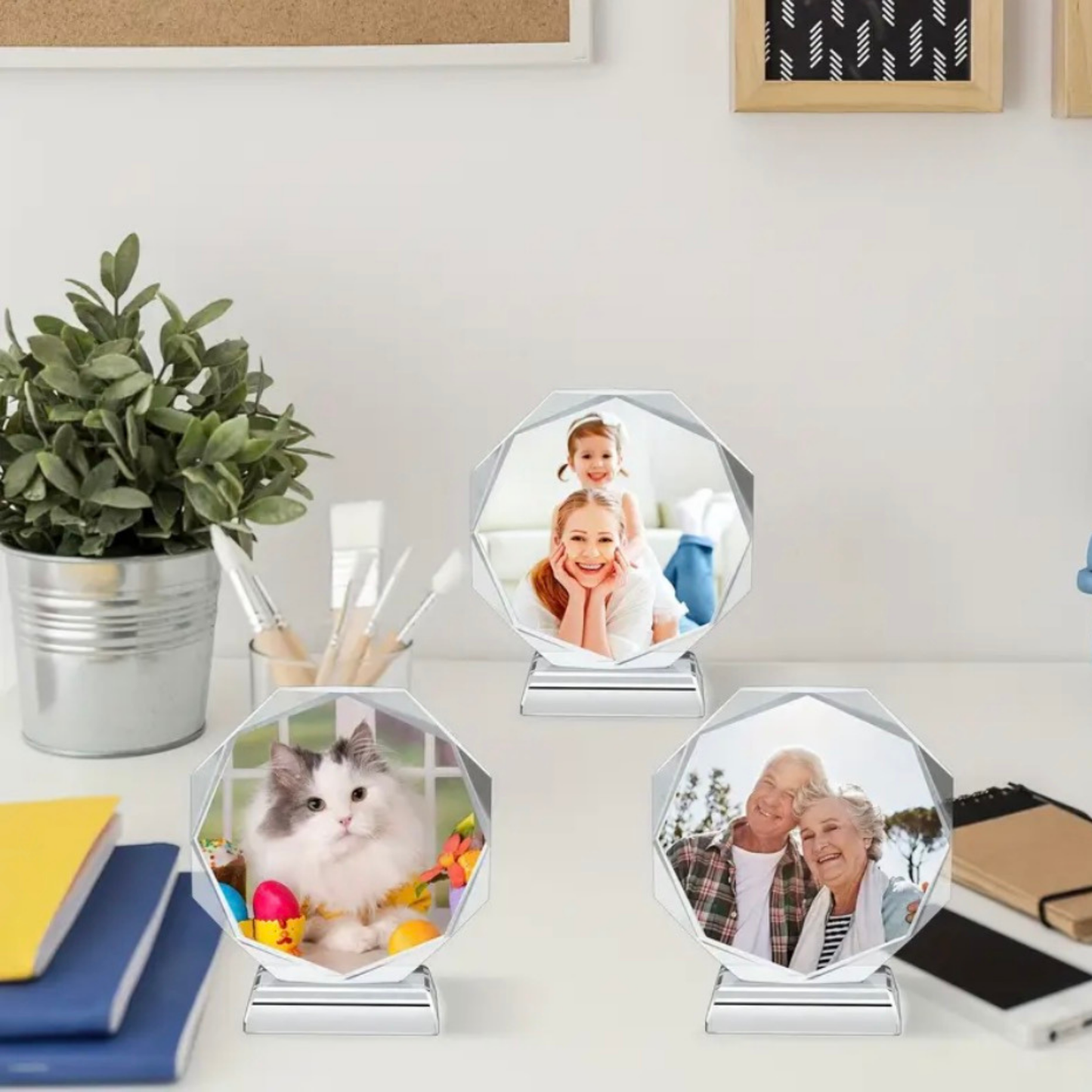 Custom Round Crystal Photo