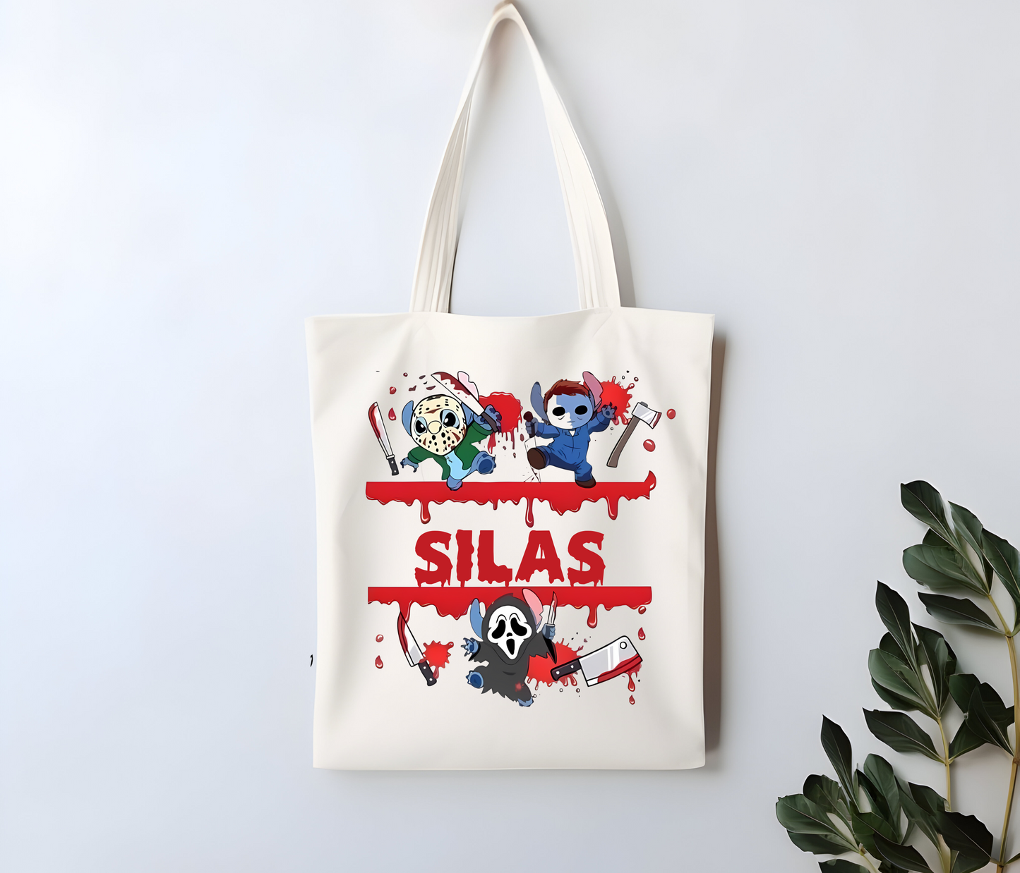 Custom Stitch Trick or Treat Tote