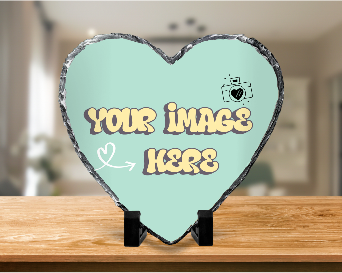 Custom Photo Slate - Heart