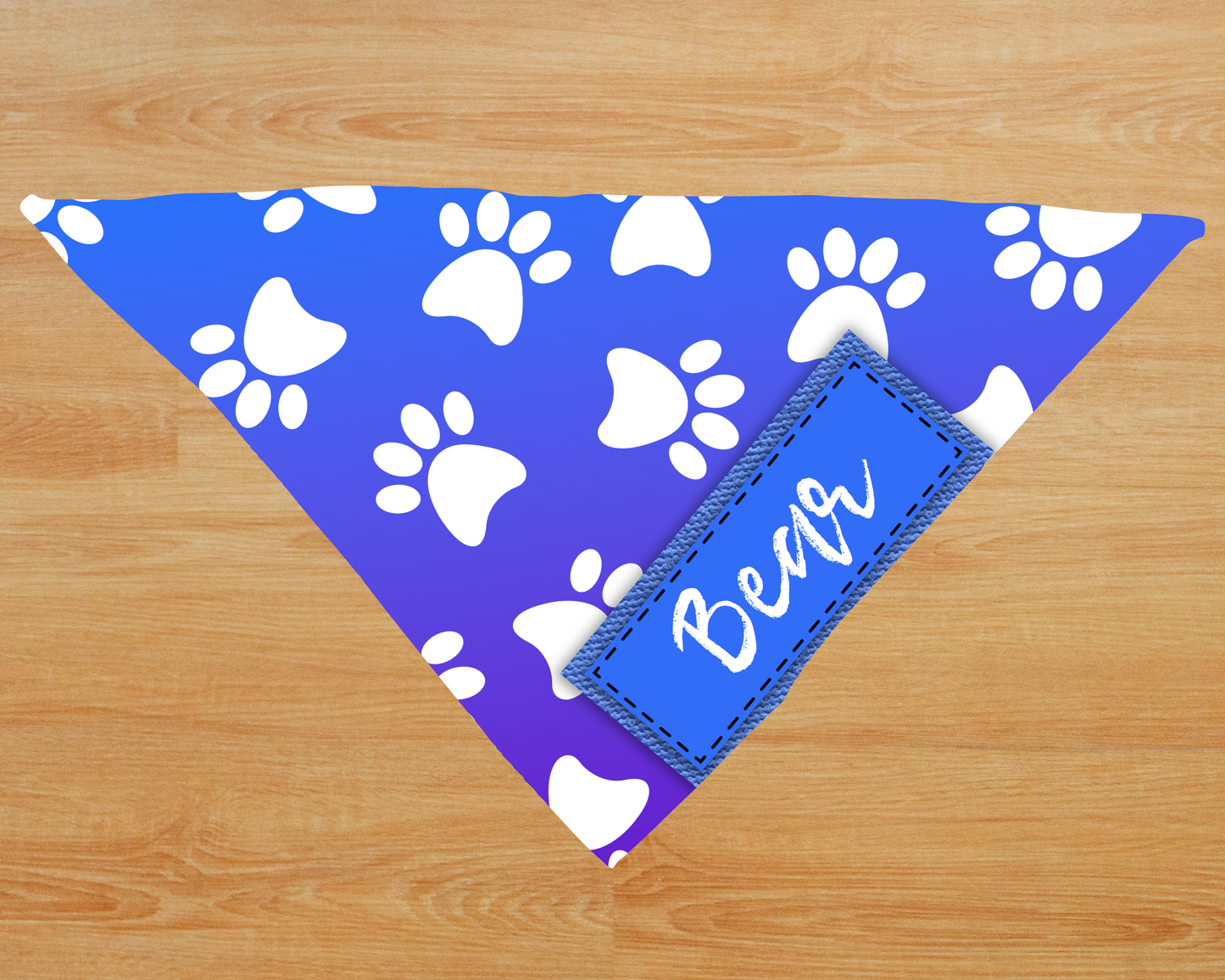 Handkrafted Paw Print Dog Bandanna