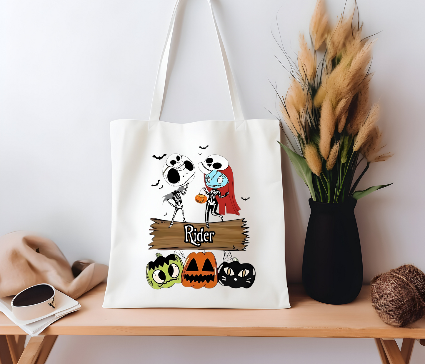 Custom Nightmare B4 Xmas Trick or Treat Tote