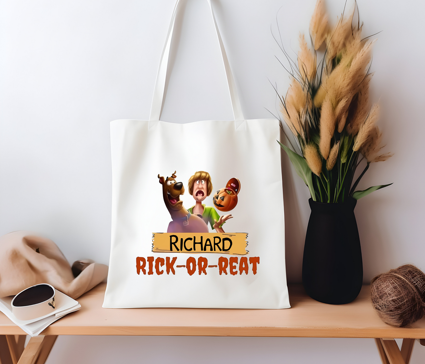 Custom Scooby Doo Trick or Treat Tote