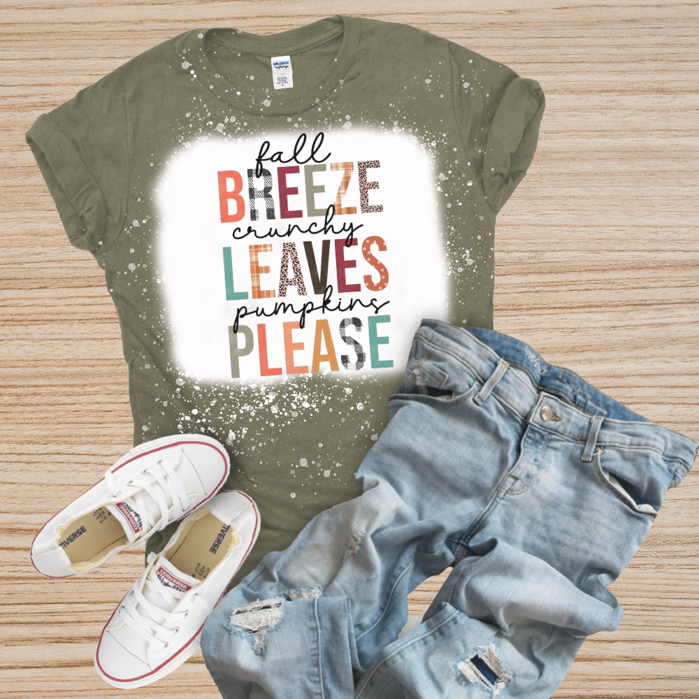 Fall Breeze Crunchy Leaves Pumpkins Please Shirt