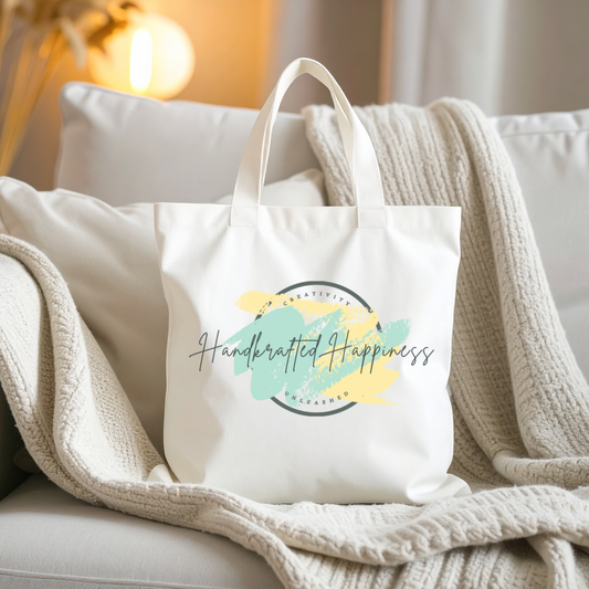 Custom White Polyester Tote Bag (14" x 16")
