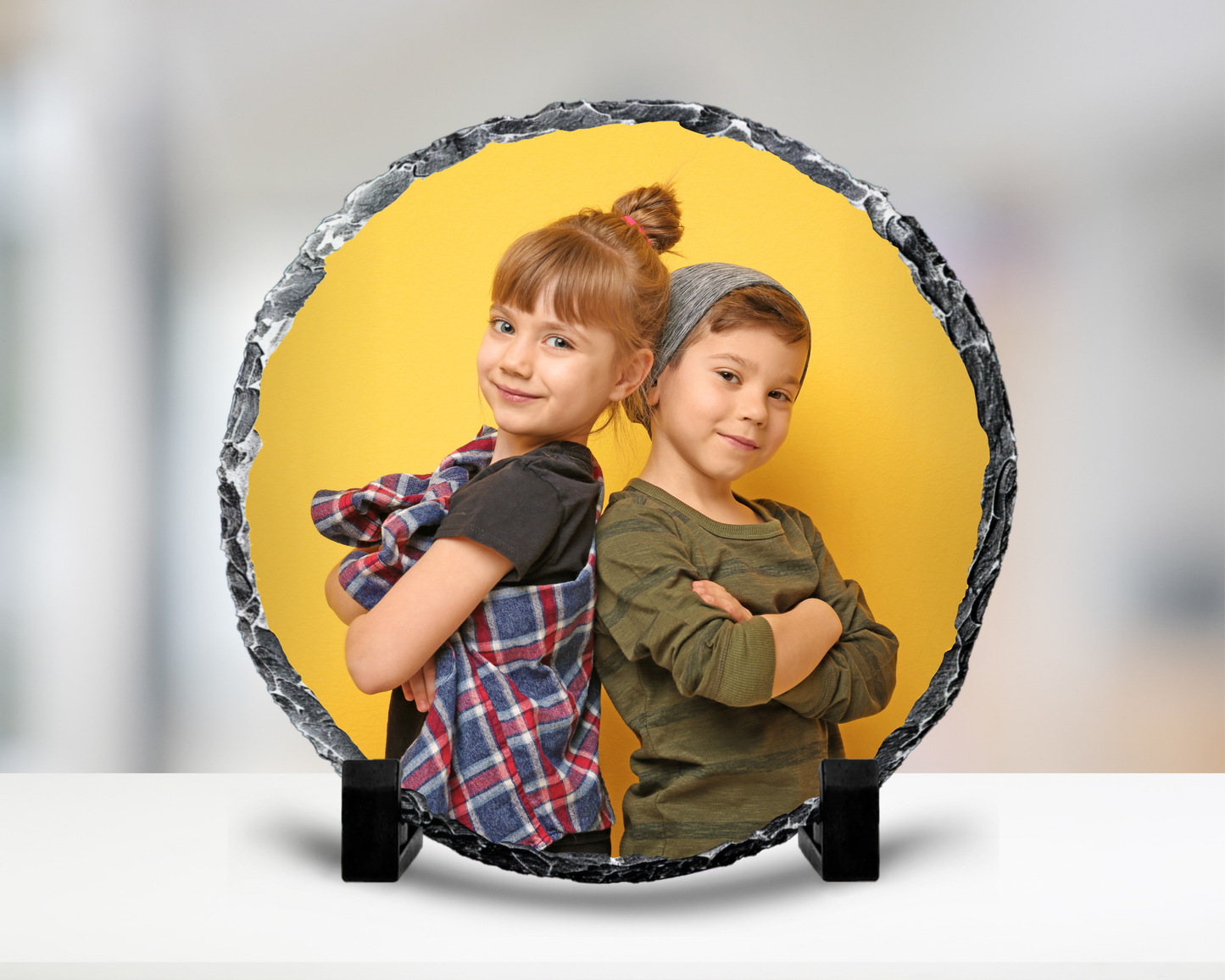 Custom Photo Slate - Round