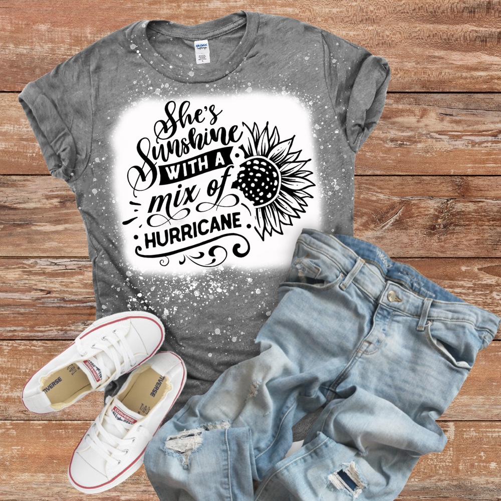 She's Sunshine With A Mix Of Hurricane Shirt