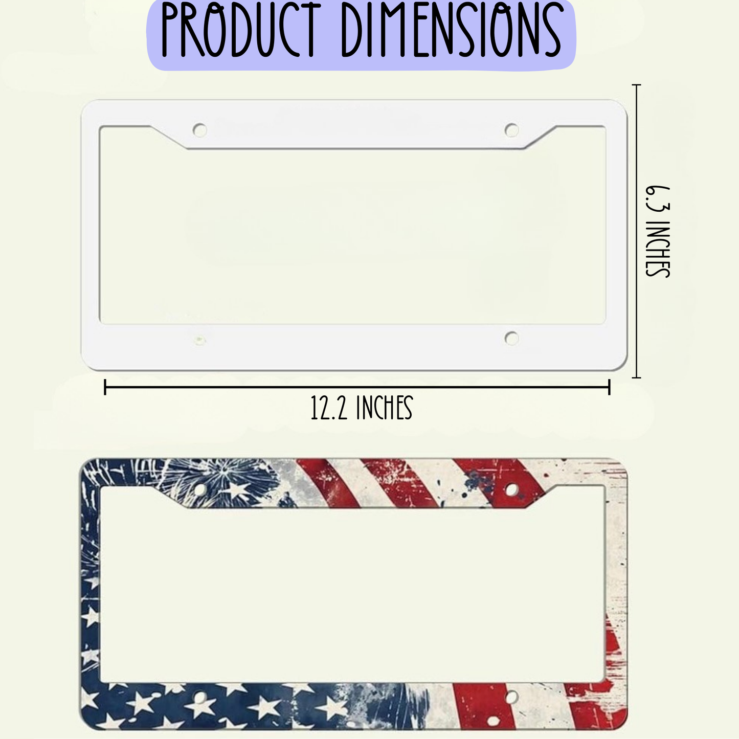 Custom License Plate Cover