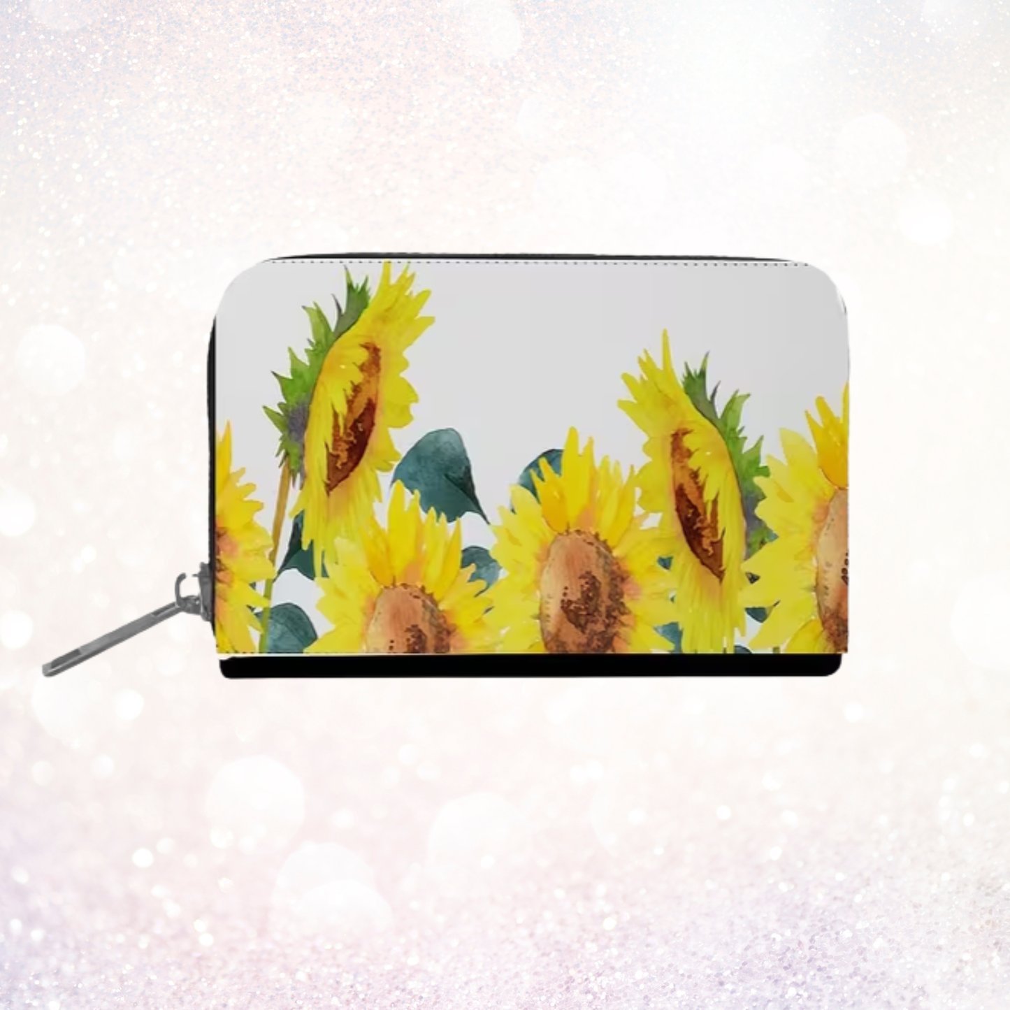 Custom Black Leather Coin Purse / Wallet