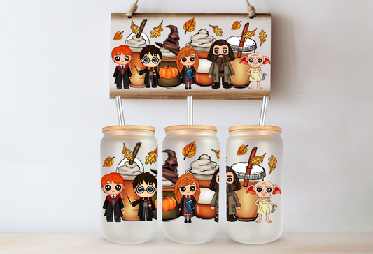 Harry Potter Fall Frosted Glass