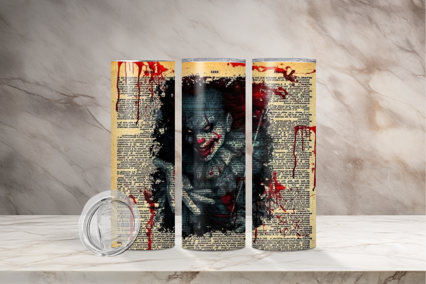 Scary Clown Tumbler