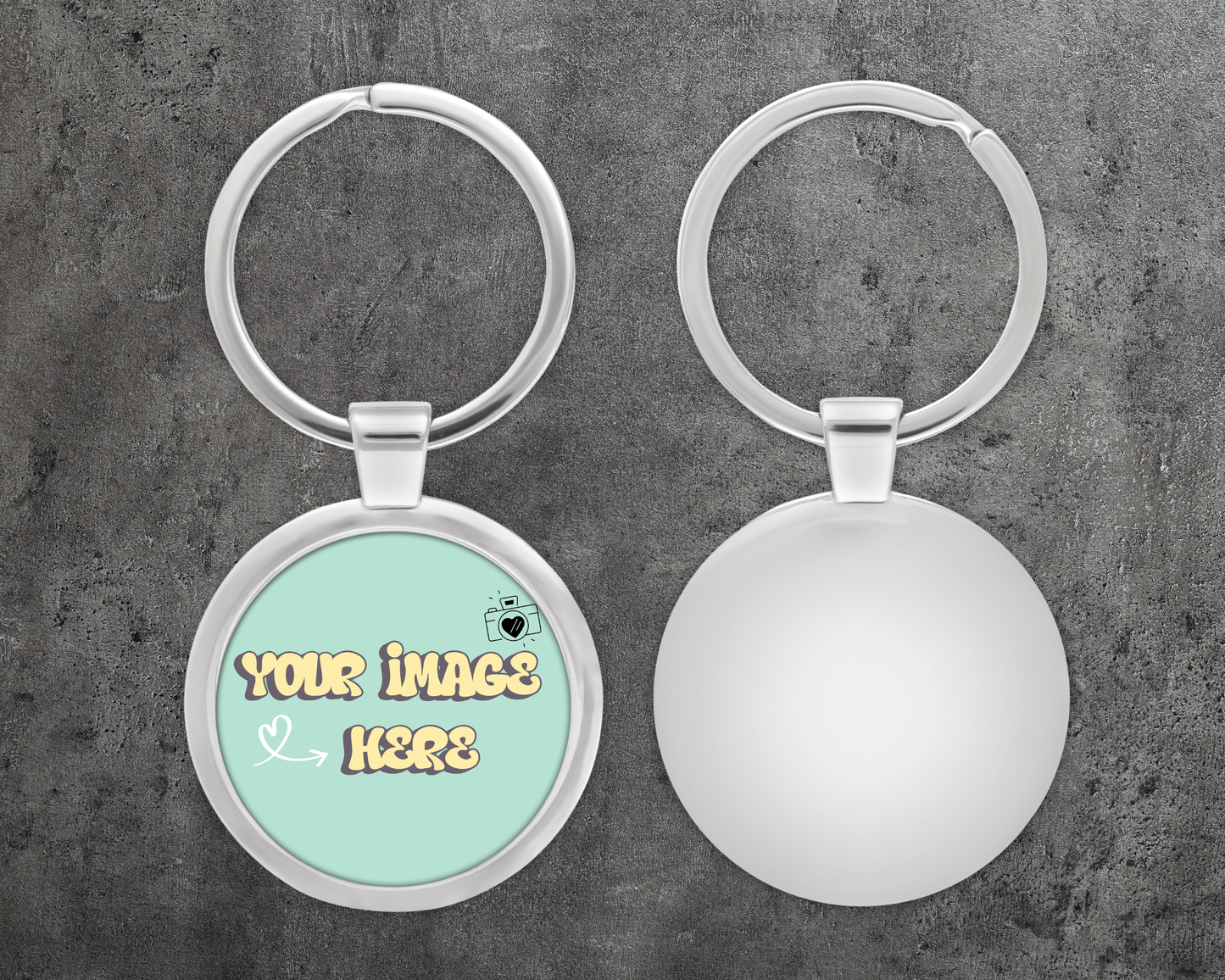 Custom Metal Photo Keychain