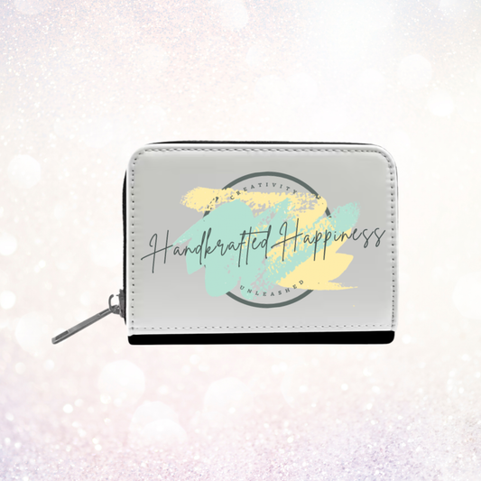 Custom Black Leather Coin Purse / Wallet