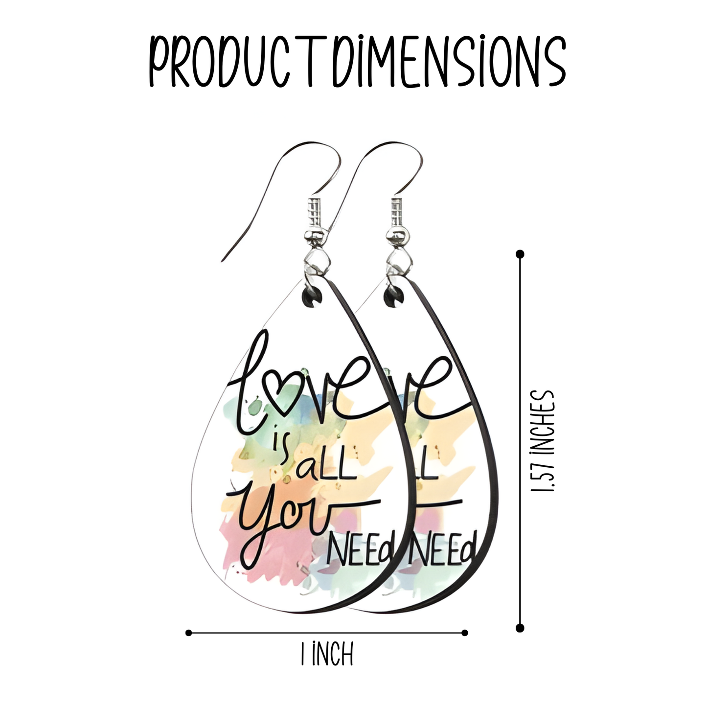 Custom Teardrop Earrings