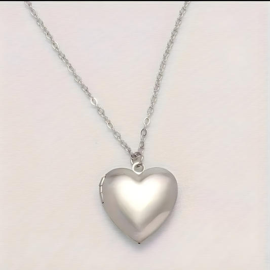 Custom Heart Locket Necklace