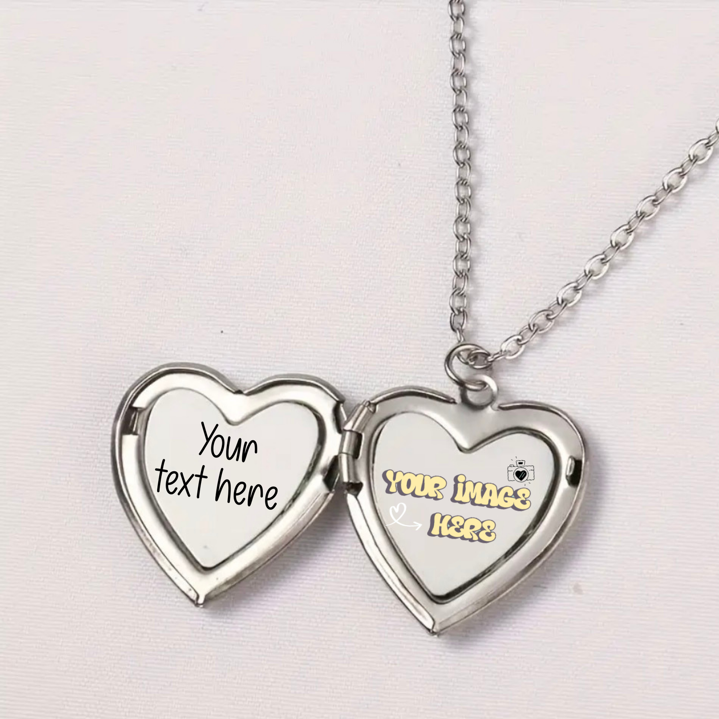 Custom Heart Locket Necklace