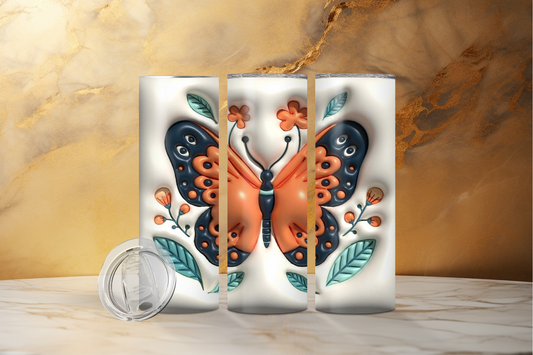 Butterfly Puff Tumbler