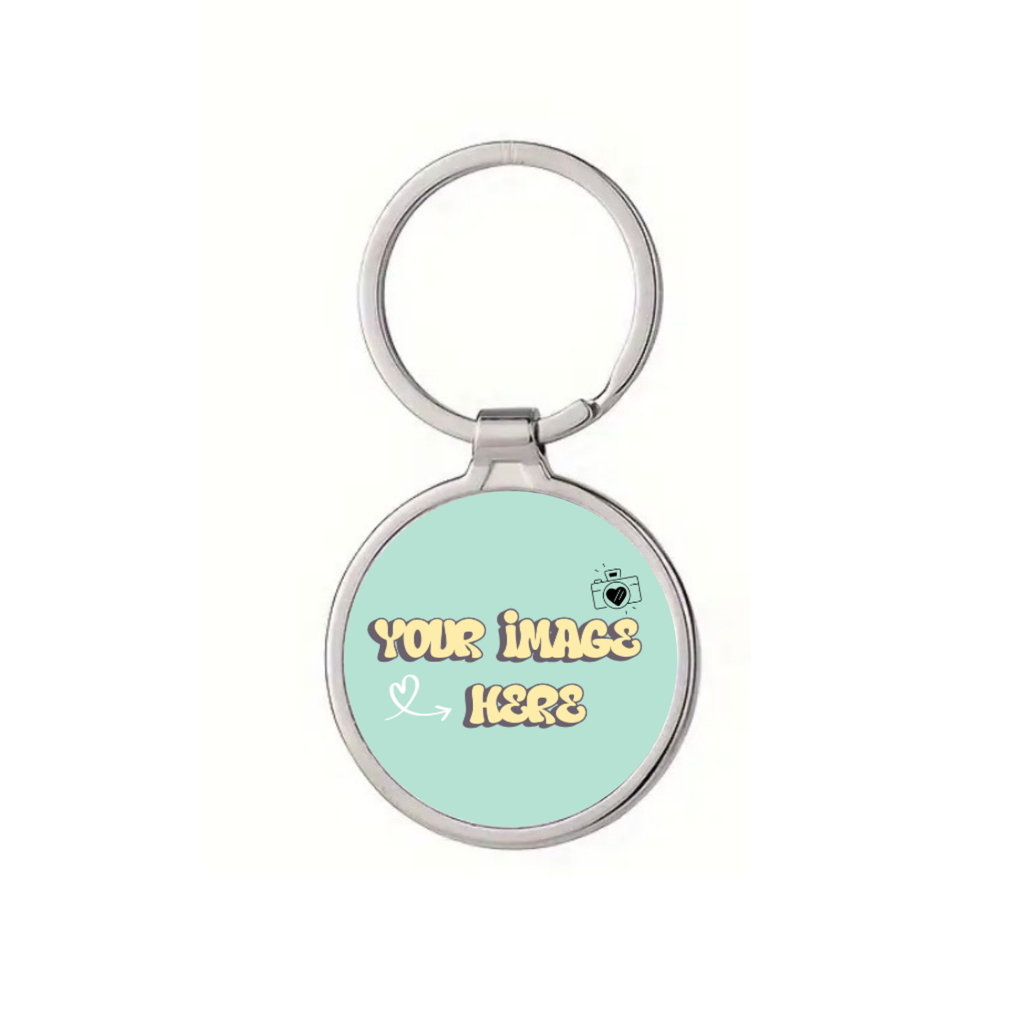 Custom Round Alloy Keychain