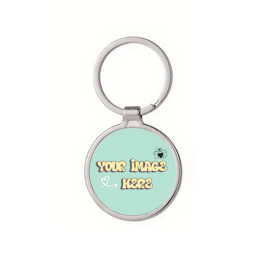 Custom Round Alloy Keychain