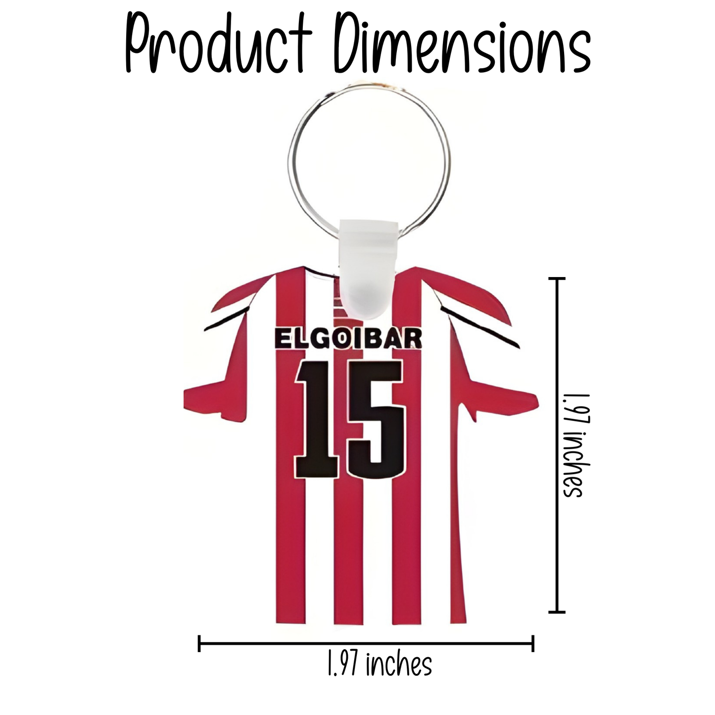 Custom MDF Jersey Keychain