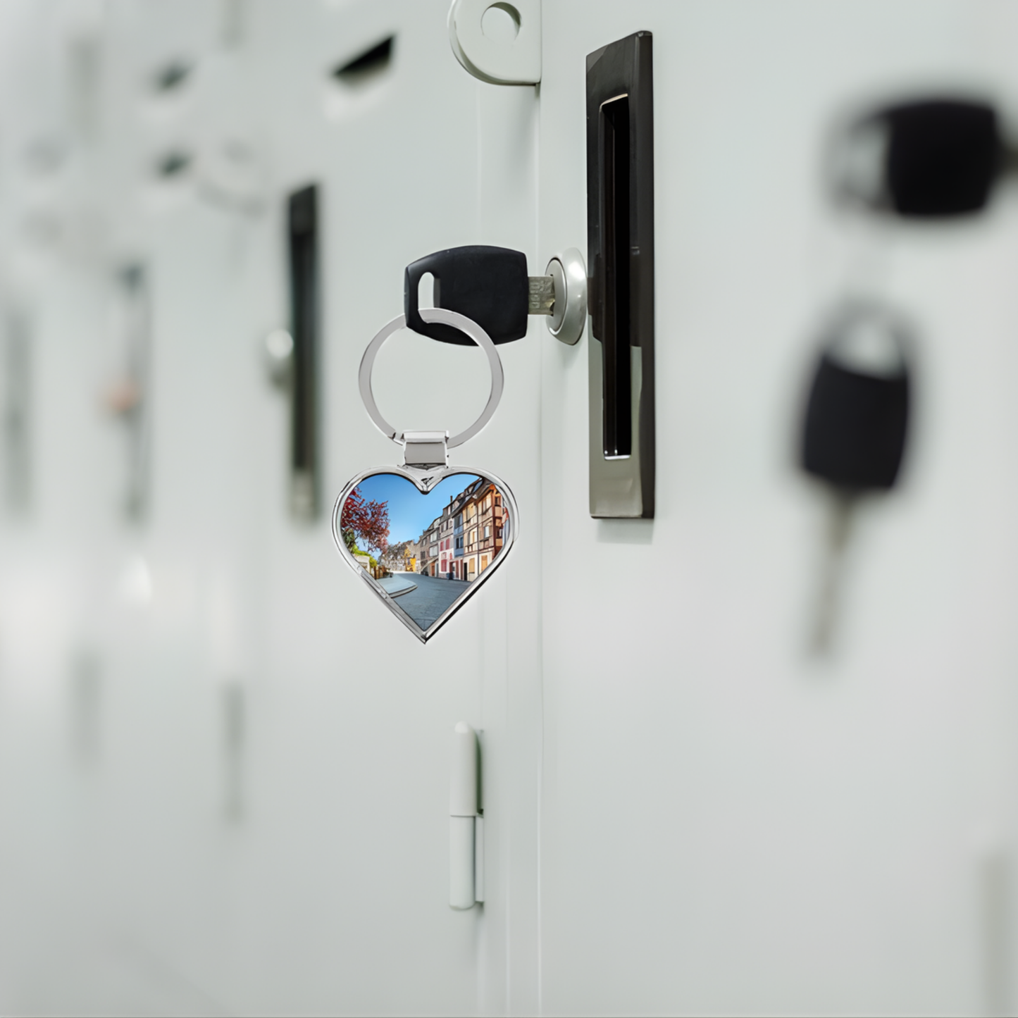 Custom Alloy Heart Keychain