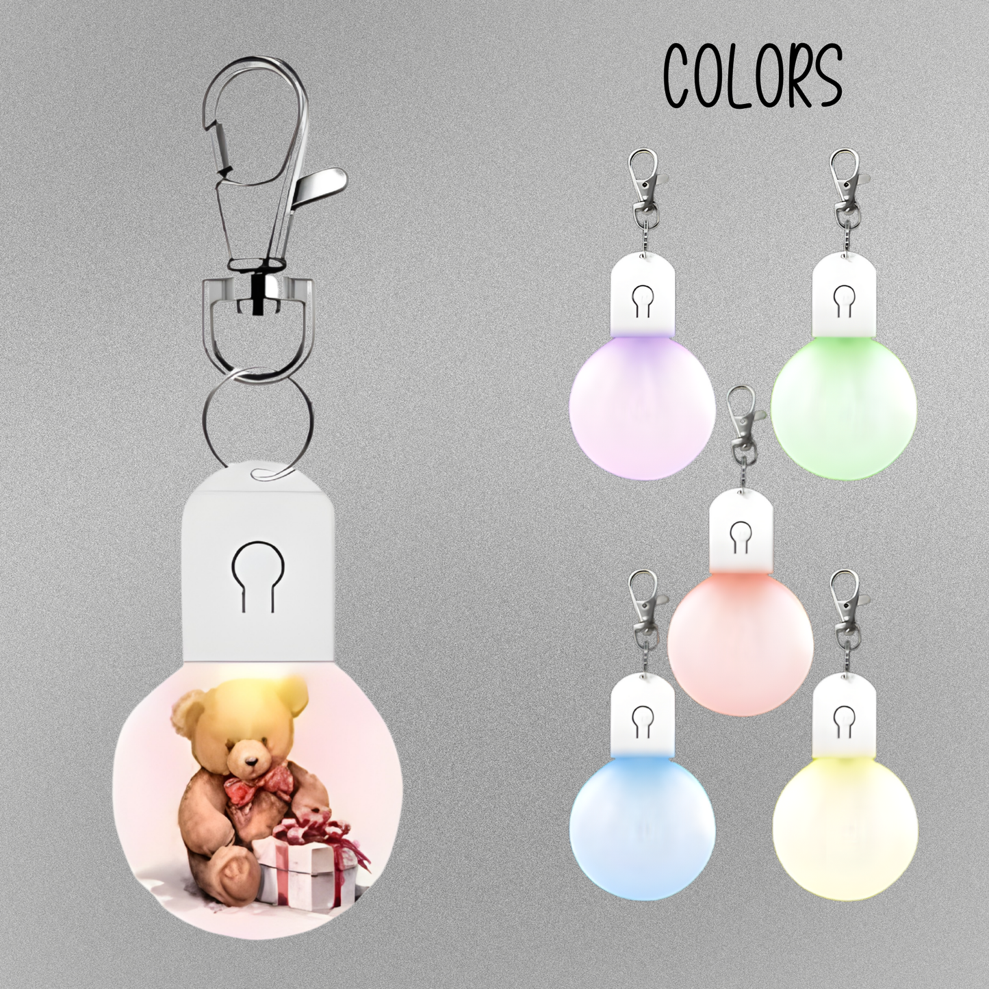 Custom Acrylic LED Keychain