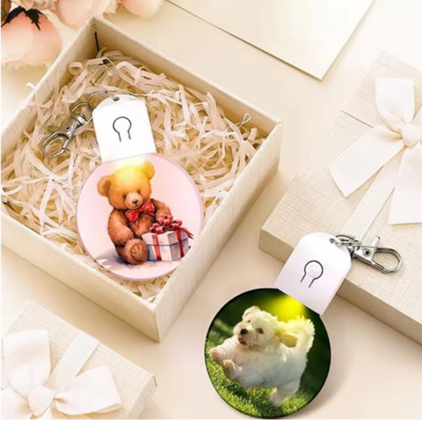 Custom Acrylic LED Keychain