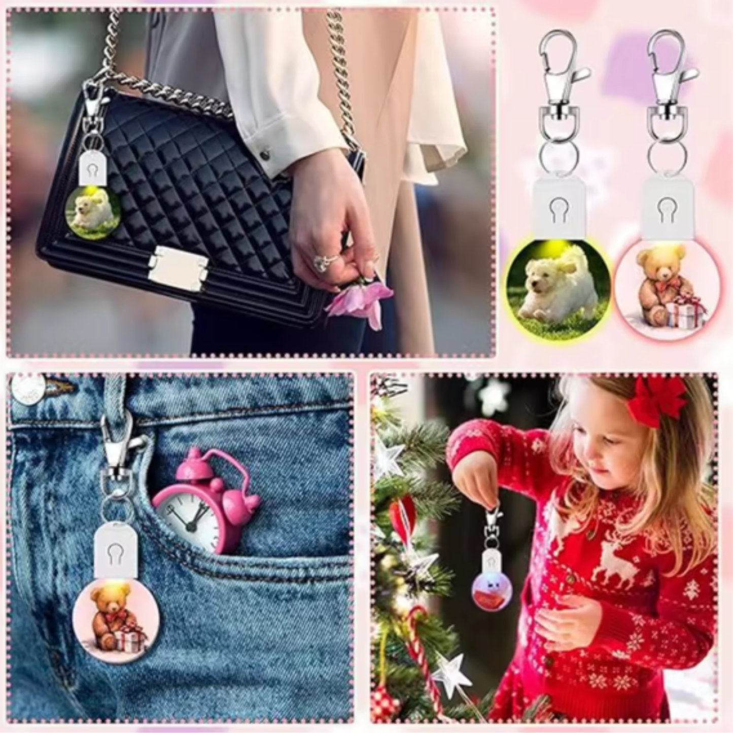 Custom Acrylic LED Keychain