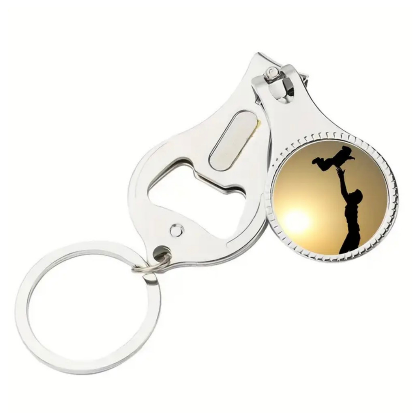 Custom Bottle Opener & Nail Clipper Keychain