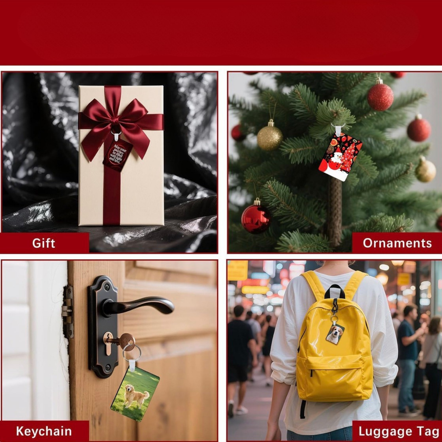 Custom Metal Rectangle Keychain