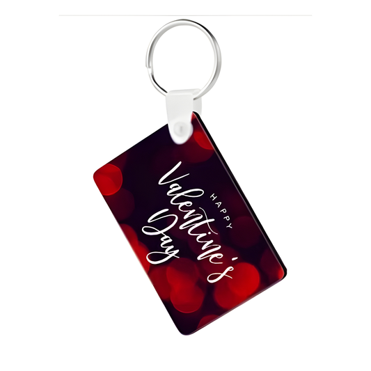 Custom Rectangle MDF Keychain