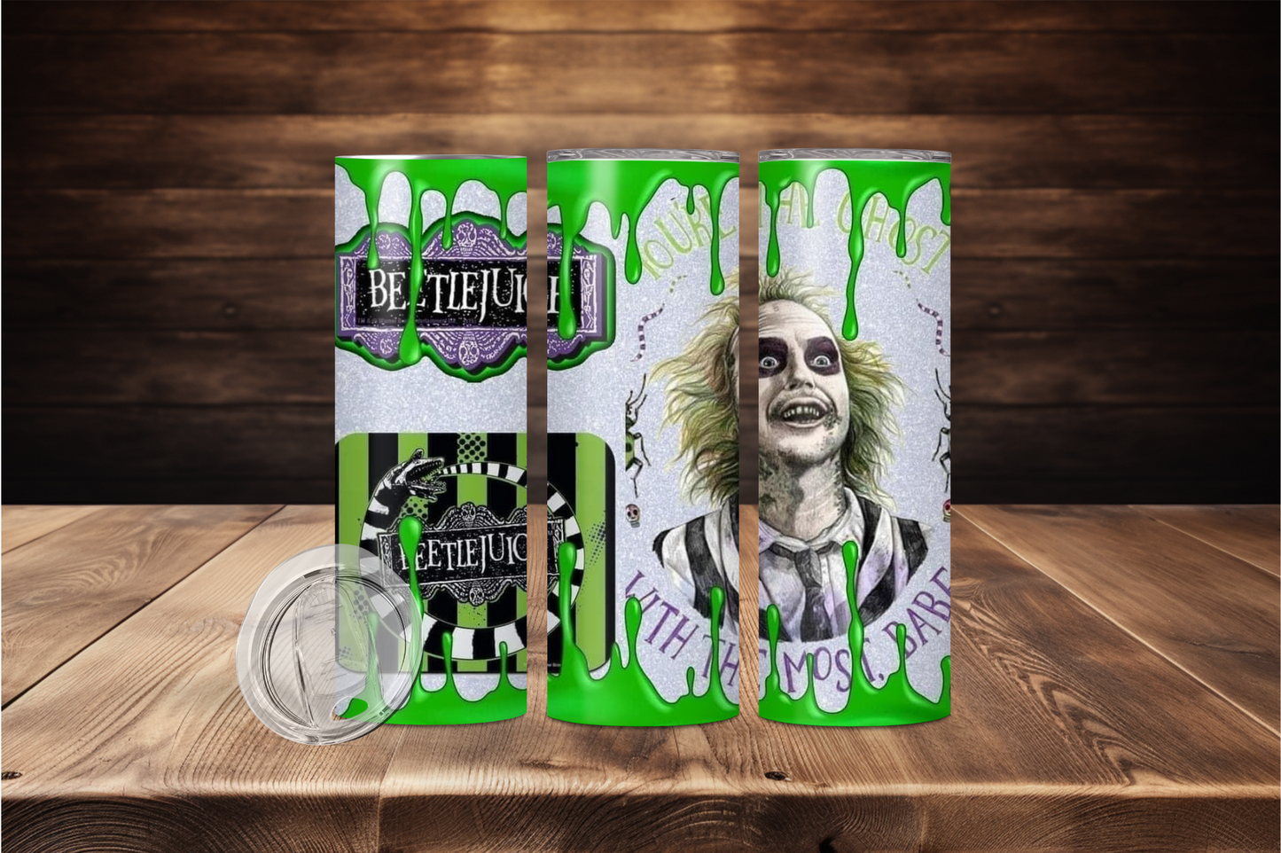 Beetlejuice Drip Tumbler