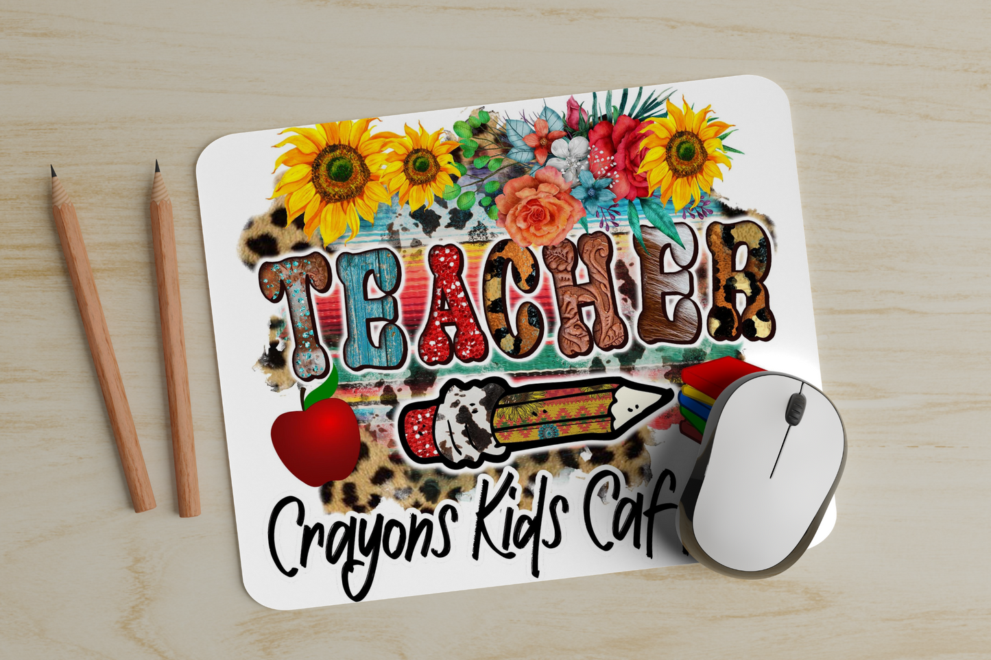 Crayons KIds Caffeine Mouse Pad