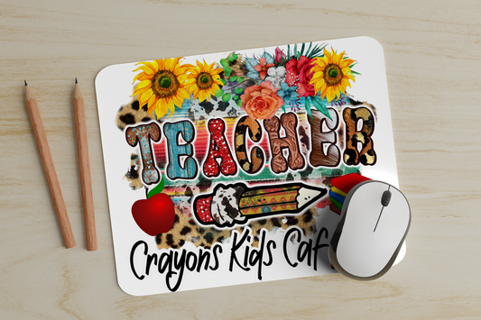 Crayons KIds Caffeine Mouse Pad