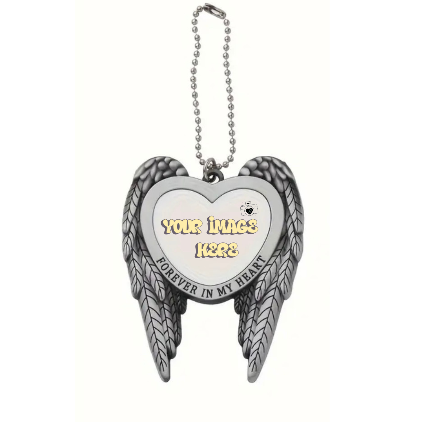 Custom “Forever in My Heart” Pendant – Rearview Mirror Memorial