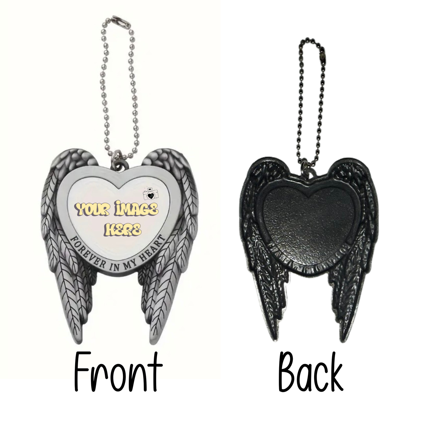 Custom “Forever in My Heart” Pendant – Rearview Mirror Memorial