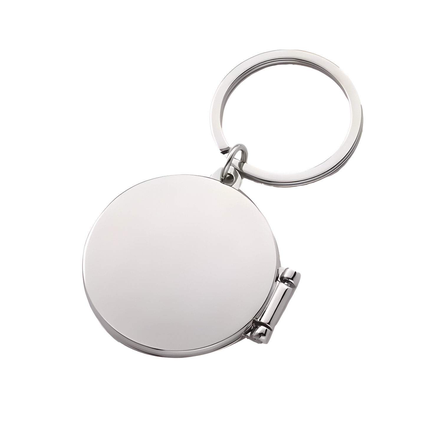 Custom Round Locket Keychain – Photo & Text Options