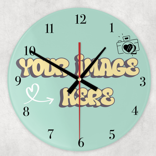 Custom Glass Clock