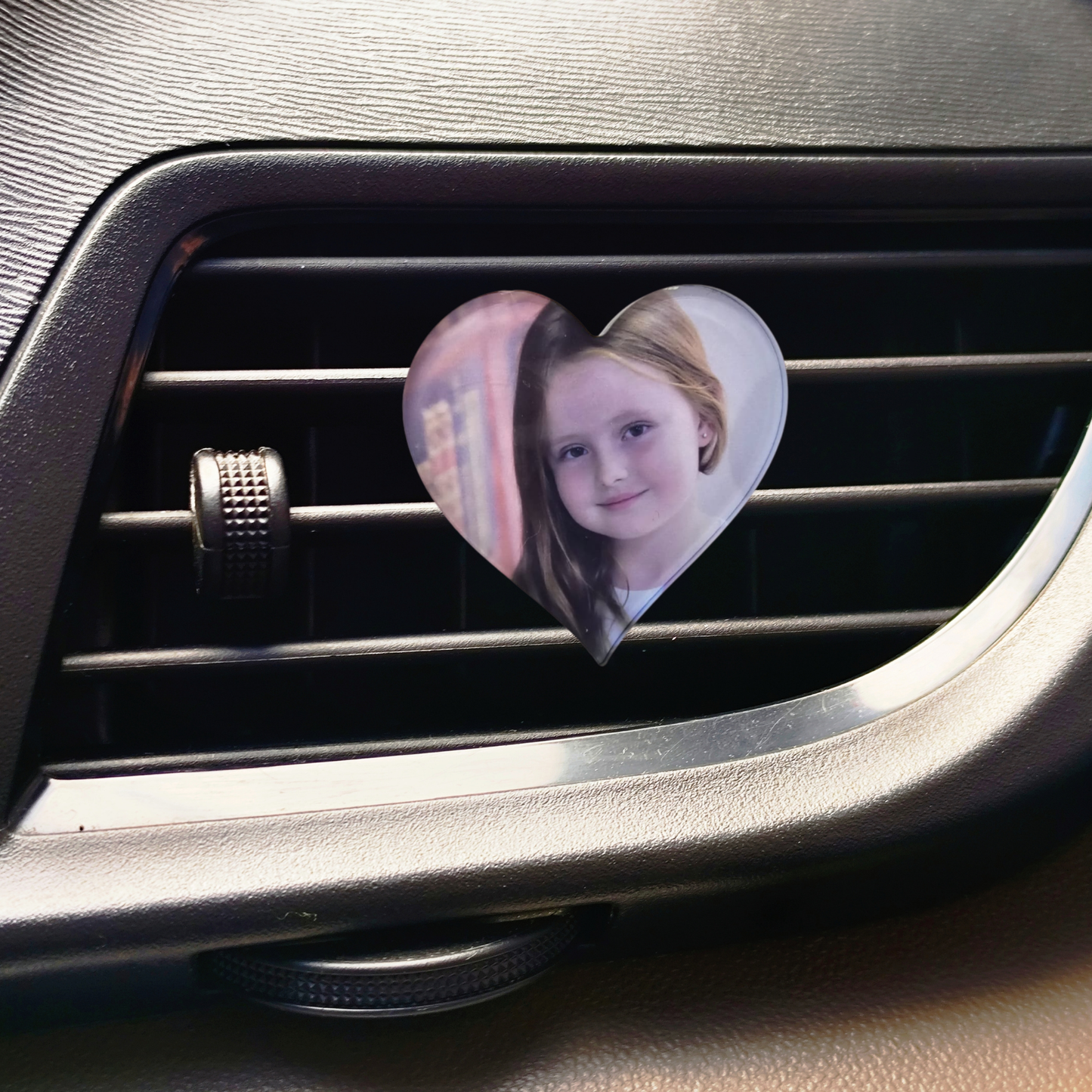 Custom Heart-Shaped Acrylic Air Vent Clip / Air Freshener