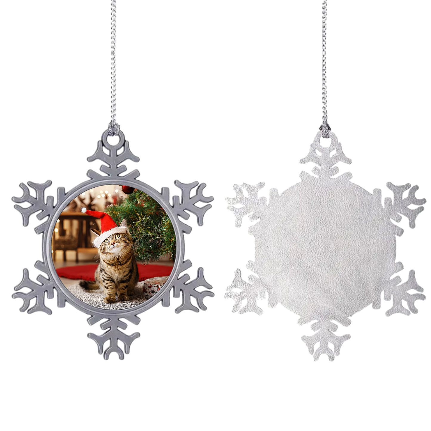 Custom Alloy Snowflake Ornament