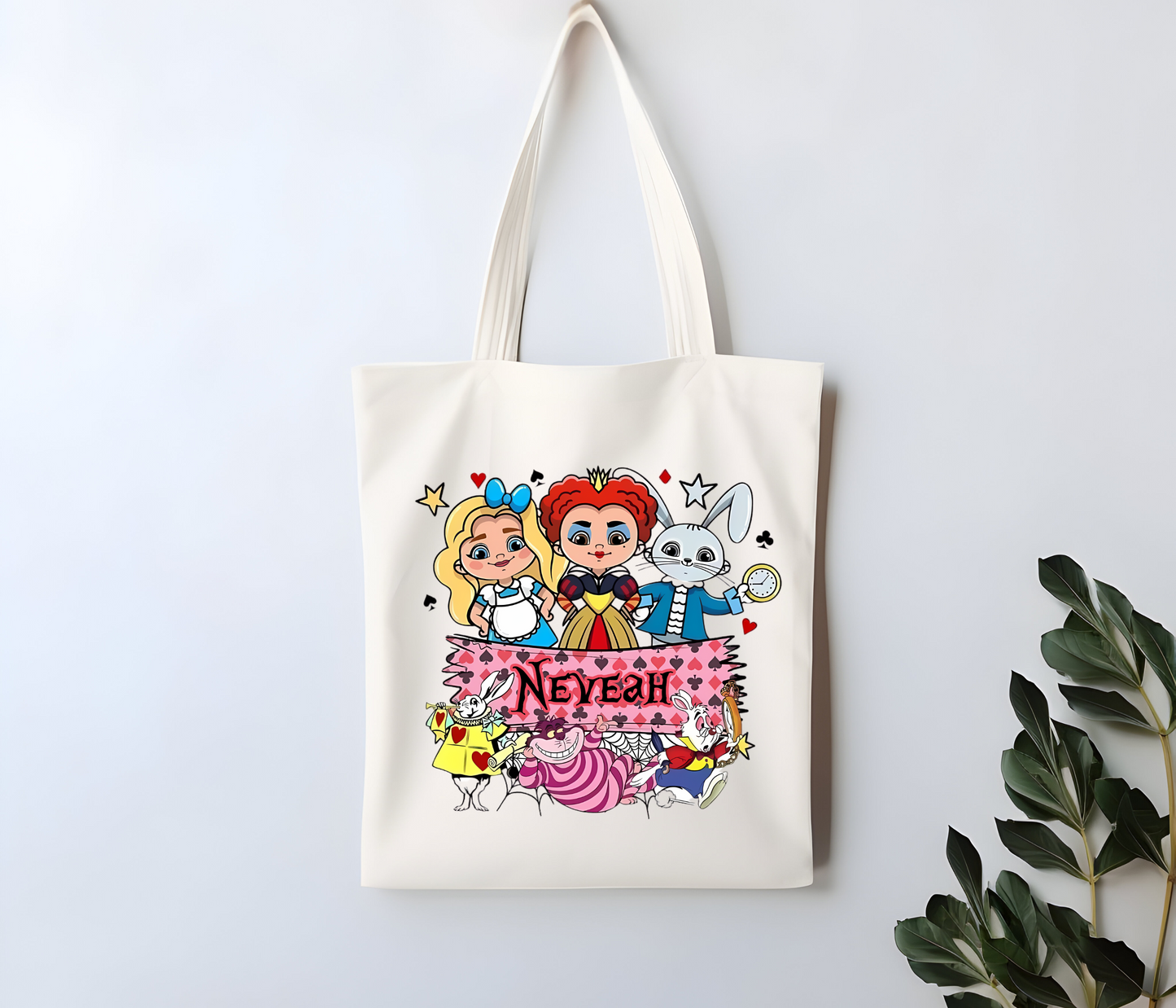 Custom Wonderland Trick or Treat Tote