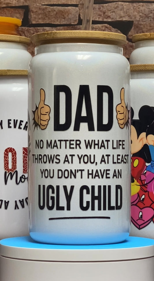 Humorous Dad Glass