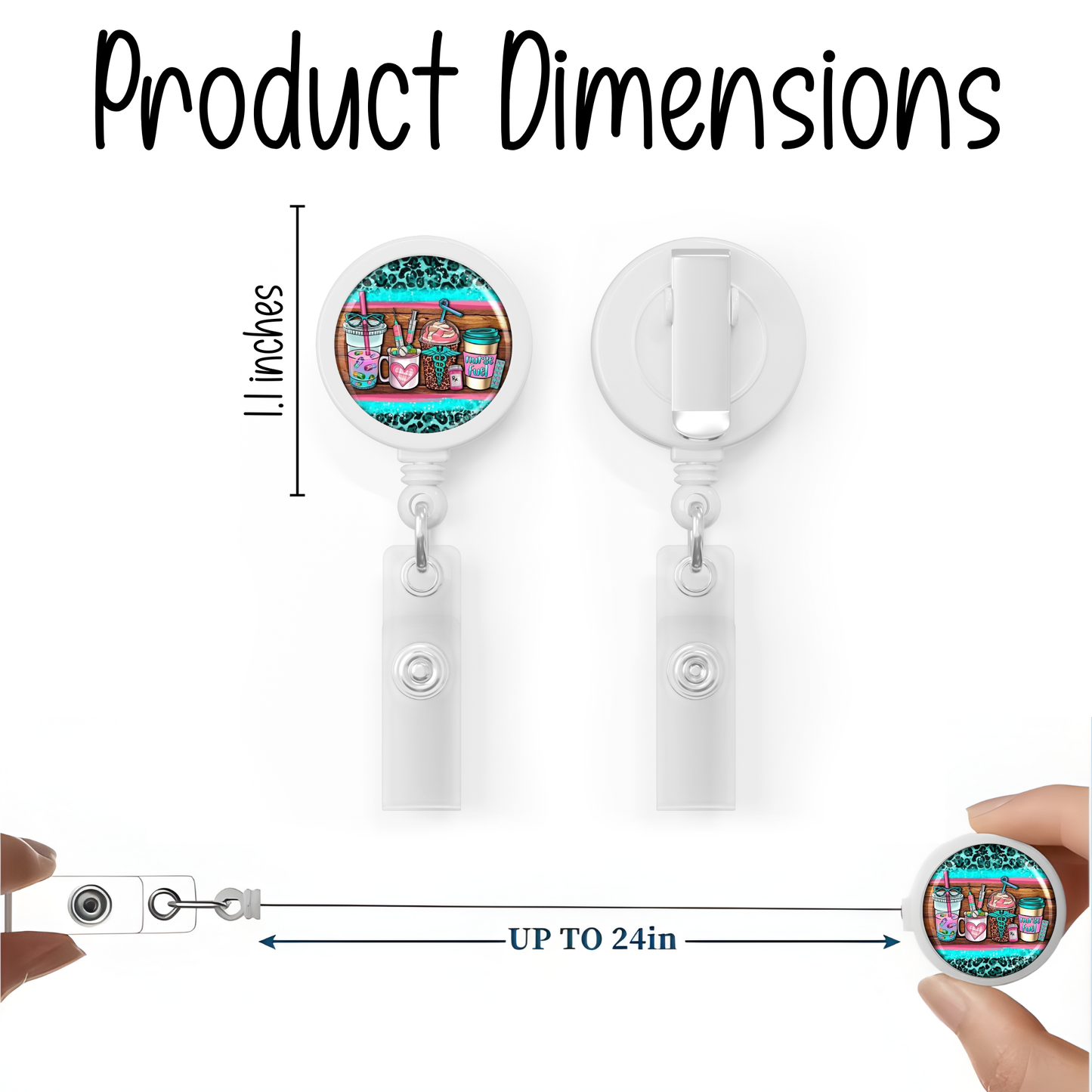 Custom White Badge Reel