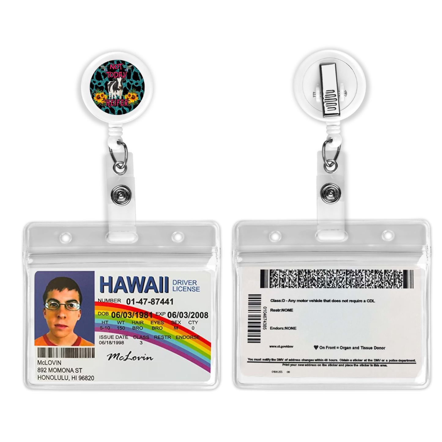 Custom White Badge Reel