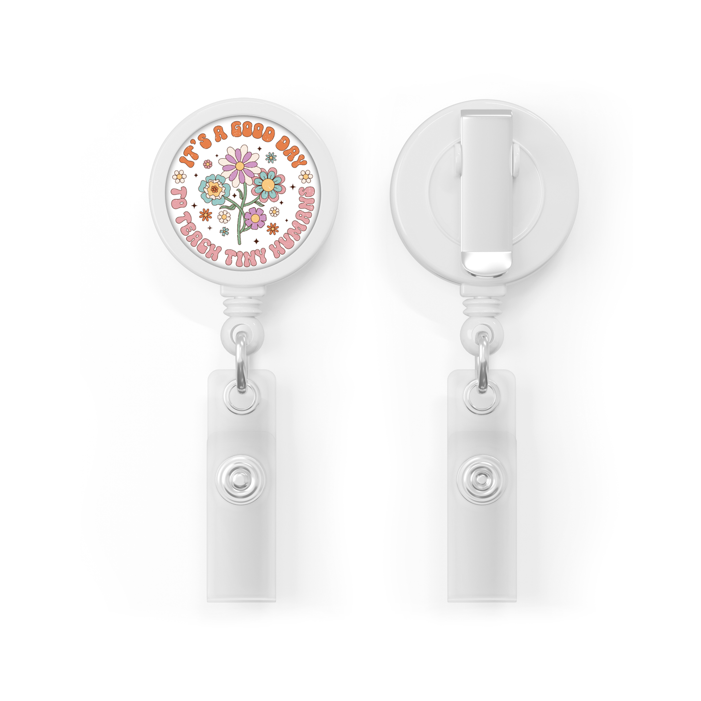 Custom White Badge Reel