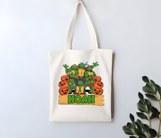 Custom Ninja Turtles Trick or Treat Tote