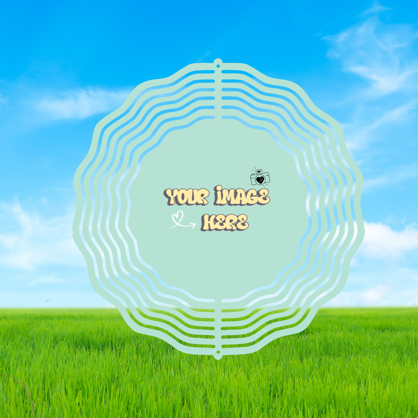 Custom 8-Inch Aluminum Wind Spinner