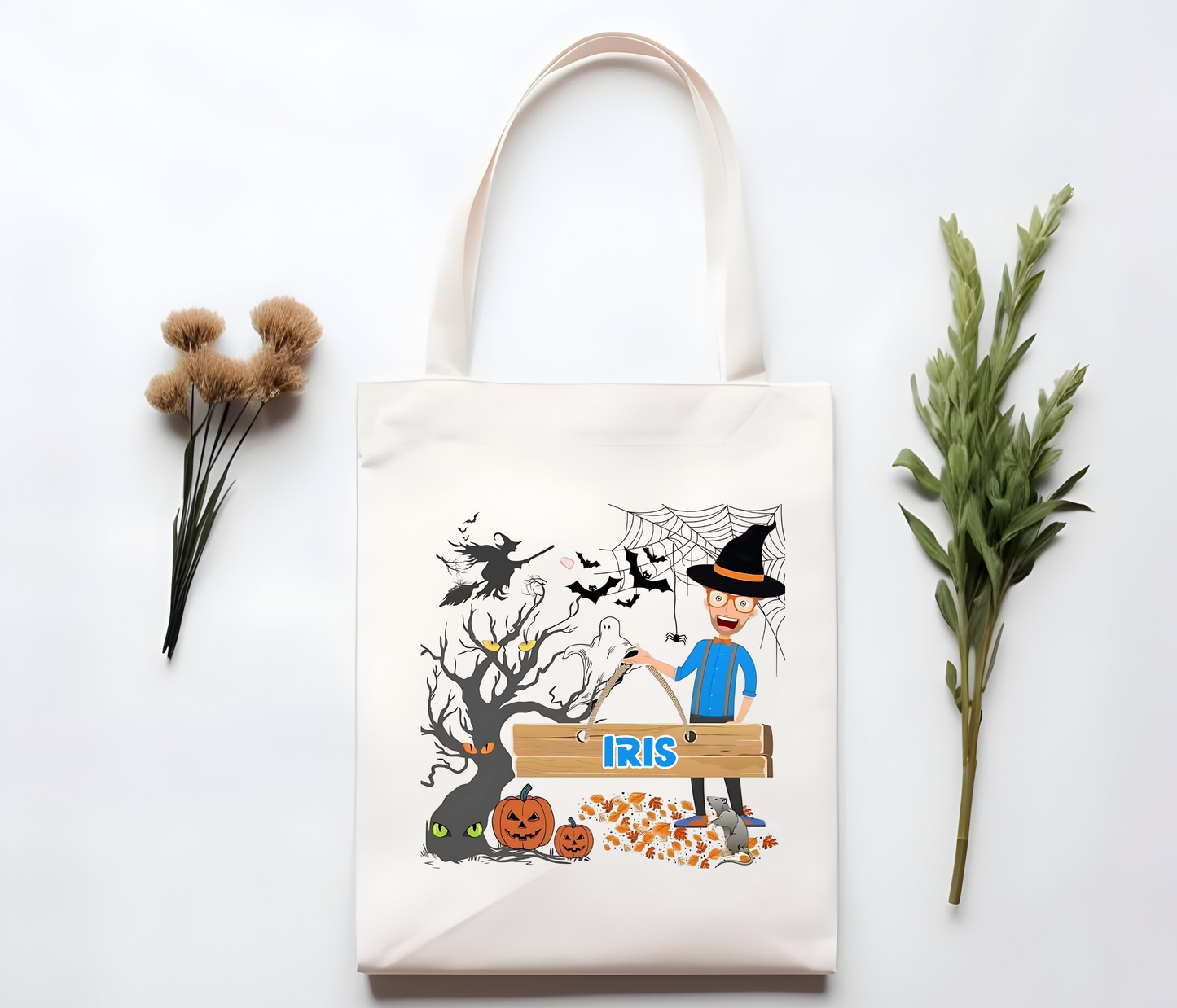 Custom Blippi Trick or Treat Tote